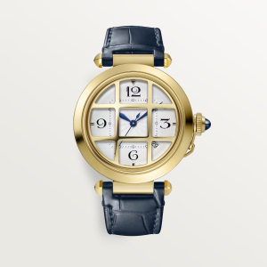 Cartier Pasha de Cartier Silver 18K Yellow Gold Watch
