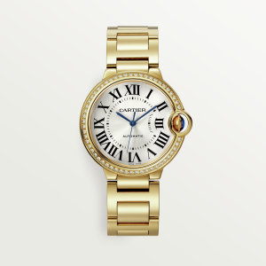 Cartier Ballon Bleu de Cartier Silver 18K Yellow Gold Watch