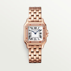 Cartier Panthère de Cartier Medium Silver 18K Rose Gold Watch