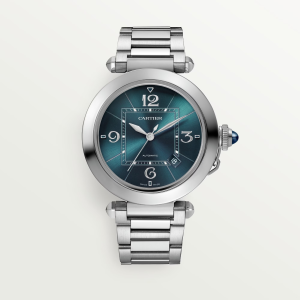 Cartier Pasha de Cartier Blue Stainless Steel Watch
