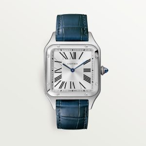 Cartier Santos Dumont Large Silver Stainless Steel Watch