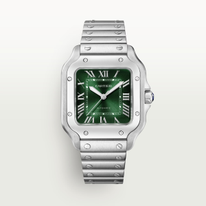 Cartier Santos de Cartier Medium Green Stainless Steel Watch