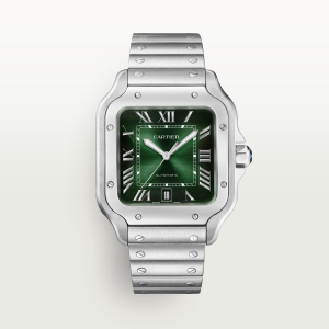 Cartier Santos de Cartier Large Green Stainless Steel Watch