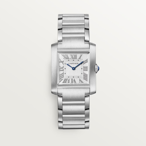 Cartier Tank Française Medium Silvered Stainless Steel Watch