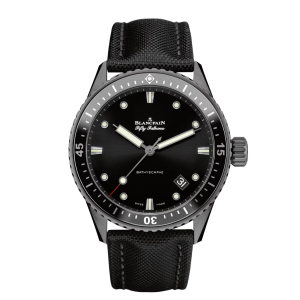 Blancpain Fifty Fathoms Bathyscaphe Black Dial Ceramic Watch