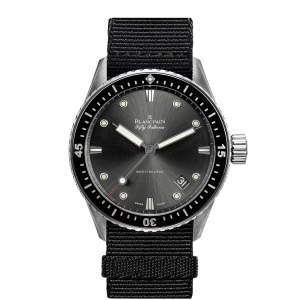 Blancpain Fifty Fathoms Bathyscaphe Grey Dial Stainless Steel Watch