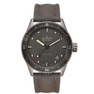 Blancpain Fifty Fathoms Bathyscaphe Grey Dial Titanium Watch