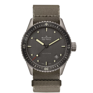 Blancpain Fifty Fathoms Bathyscaphe Grey Dial Titanium Watch