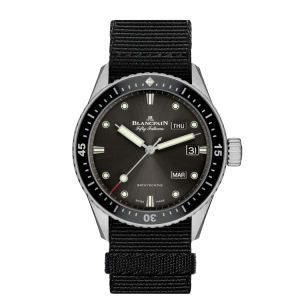 Blancpain Fifty Fathoms Bathyscaphe Quantième Annuel Grey Dial Stainless Steel Watch