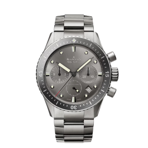 Blancpain Fifty Fathoms Bathyscaphe Chronographe Flyback Grey Dial Titanium Watch