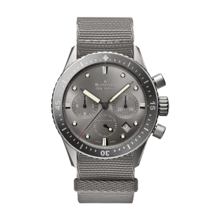 Blancpain Fifty Fathoms Bathyscaphe Chronographe Flyback Grey Dial Titanium Watch