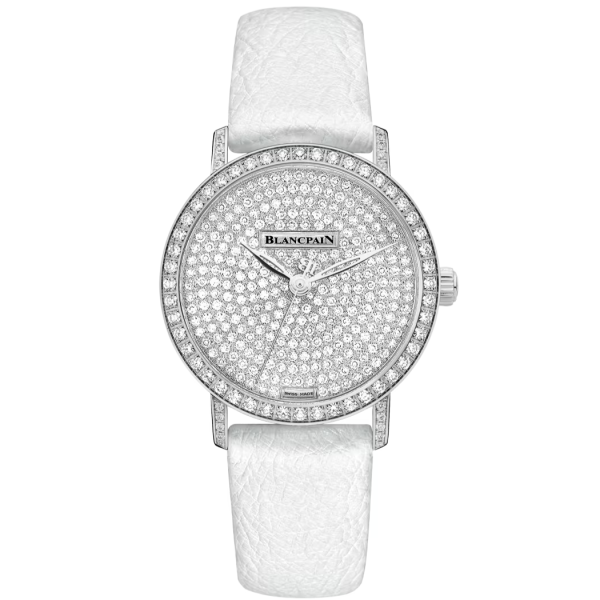 Blancpain Villeret Ultraplate White Dial White Gold Watch