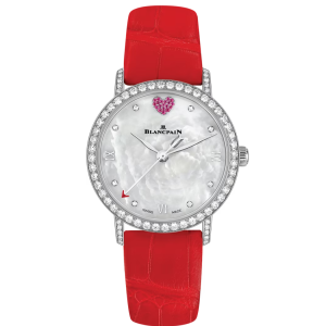 Blancpain Villeret Ultraplate Saint valentin White Dial Stainless Steel Watch