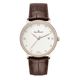 Blancpain Villeret Ultraplate White Dial Red Gold Watch