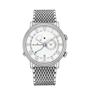 Blancpain Villeret Réveil GMT White Dial Stainless Steel Watch