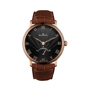 Blancpain Villeret Ultraplate Black Dial Red Gold Watch