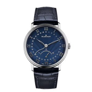Blancpain Villeret Ultraplate Blue Dial White Gold Watch