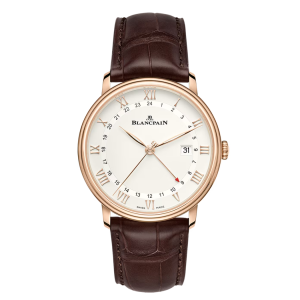 Blancpain Villeret GMT Date Opaline Dial Red Gold Watch