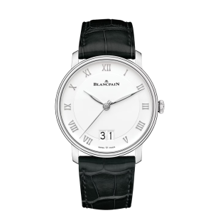 Blancpain Villeret Grande Date White Dial Stainless Steel Watch