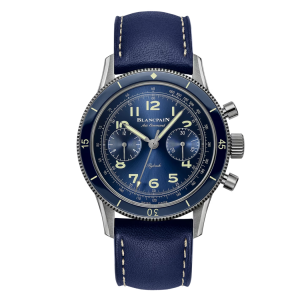 Blancpain Air Command Blue Dial Titanium Watch