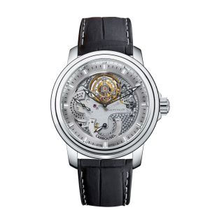 Blancpain Villeret Carrousel Volant Une Minute Grey Dial Platinum Watch