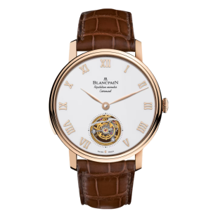 Blancpain Villeret Carrousel Répétition Minutes White Dial Red Gold Watch