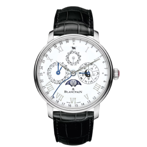 Blancpain Villeret Calendrier Chinois Traditionnel White Dial Platinum Watch