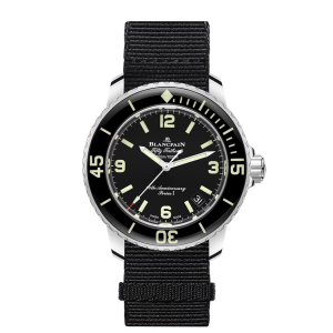Blancpain Fifty Fathoms 70th Anniversary Act 1 Series I Black Dial Stainless Steel Watch