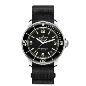 Blancpain Fifty Fathoms 70th Anniversary Act 1 Series III Black Dial Stainless Steel Watch