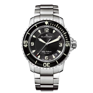 Blancpain Fifty Fathoms Automatique Black Dial Stainless Steel Watch
