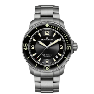 Blancpain Fifty Fathoms Automatique Black Dial Titanium Watch