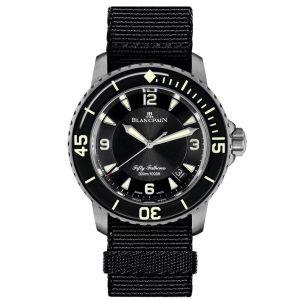 Blancpain Fifty Fathoms Automatique Black Dial Titanium Watch