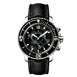 Blancpain Fifty Fathoms Chronographe Flyback Black Dial Stainless Steel Watch