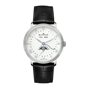 Blancpain Villeret Quantième Complet White Dial Stainless Steel Watch