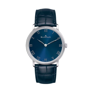 Blancpain Villeret Ultraplate Blue Dial Platinum Watch