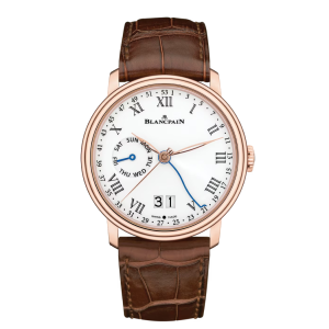 Blancpain Villeret Semainier Grande Date 8 Jours White Dial Red Gold Watch